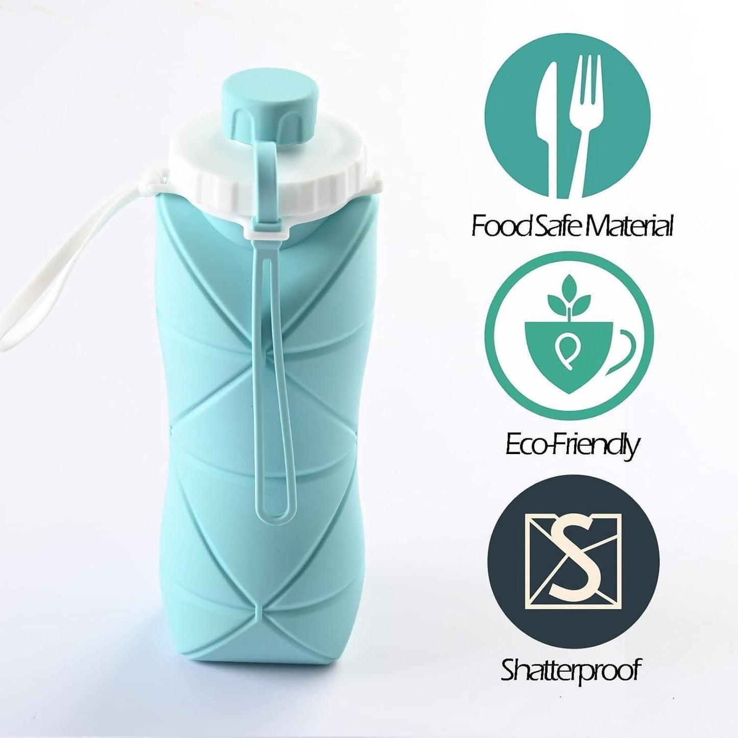 Fold-n-Flow™ Silicone Water Bottle