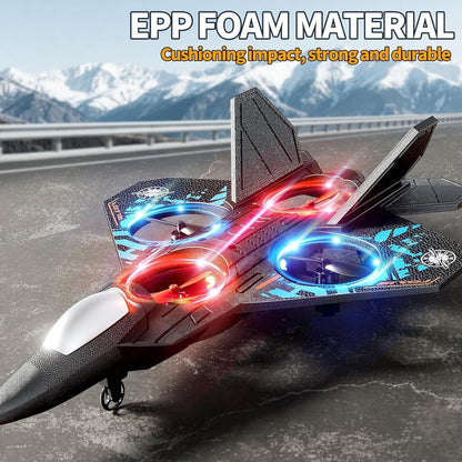 High-Speed RC Fighter Jet with LED Lights