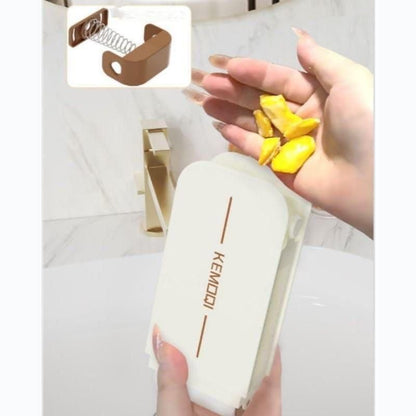 2-in-1 Soap Dispenser with Scrubber Roller