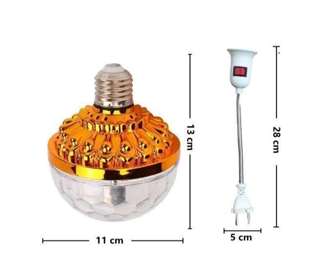 360° Rotating Crystal Disco LED Light with Holder