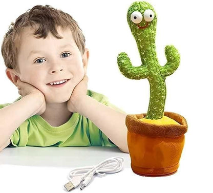Musical Dancing Cactus Toy with LED Lights