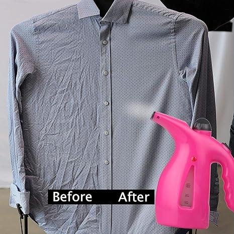 2-in-1 Portable Garment Steamer & Facial Vaporizer – Fast Heat Travel Steam Iron Brush