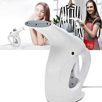 2-in-1 Portable Garment Steamer & Facial Vaporizer – Fast Heat Travel Steam Iron Brush