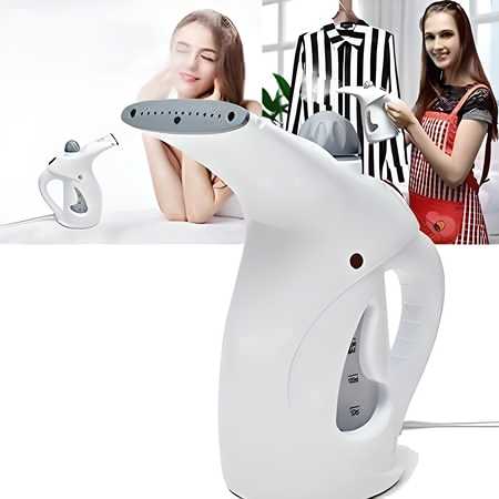 2-in-1 Portable Garment Steamer & Facial Vaporizer – Fast Heat Travel Steam Iron Brush