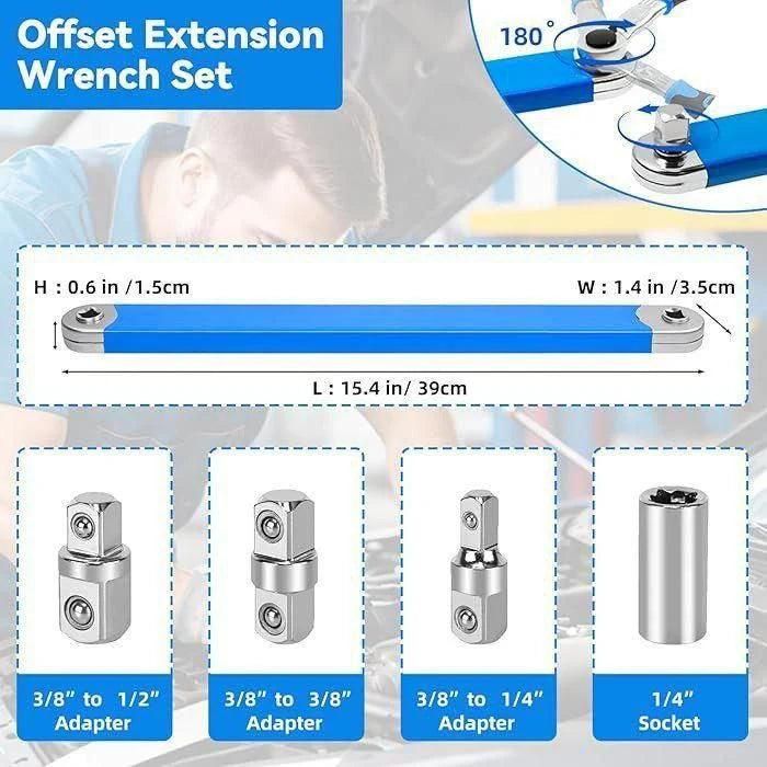 Offset Extension Wrench Tool | Easy Access for Hard-to-Reach Bolts
