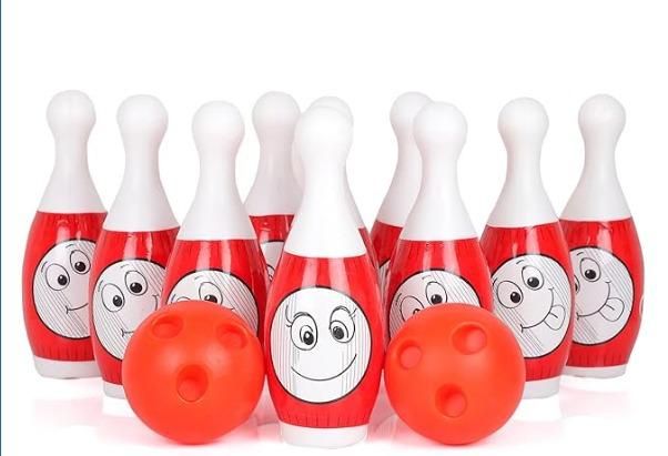 Kids Bowling Play Set (10 Pins + 2 Balls)