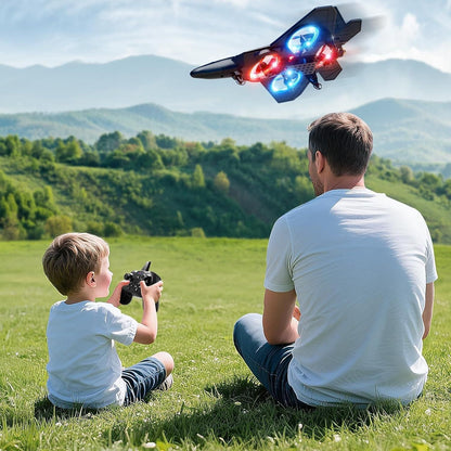 High-Speed RC Fighter Jet with LED Lights