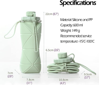 Fold-n-Flow™ Silicone Water Bottle