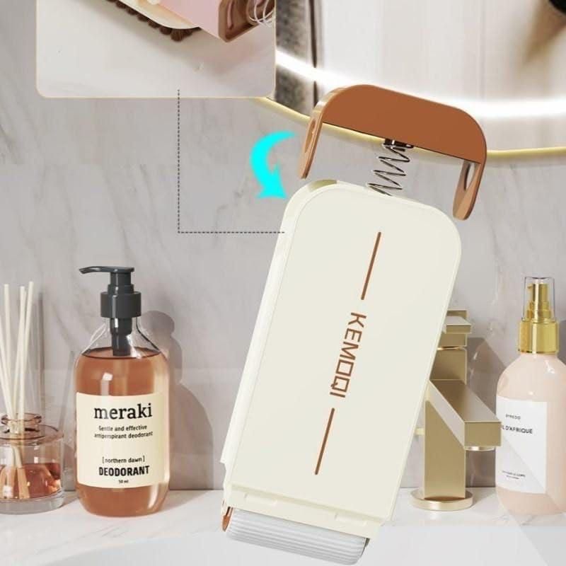 2-in-1 Soap Dispenser with Scrubber Roller