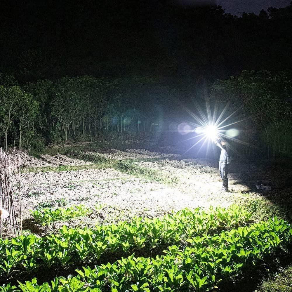 Rechargeable LED Tactical Flashlight – Emergency Torch with Power Bank, Magnet & Safety Hammer