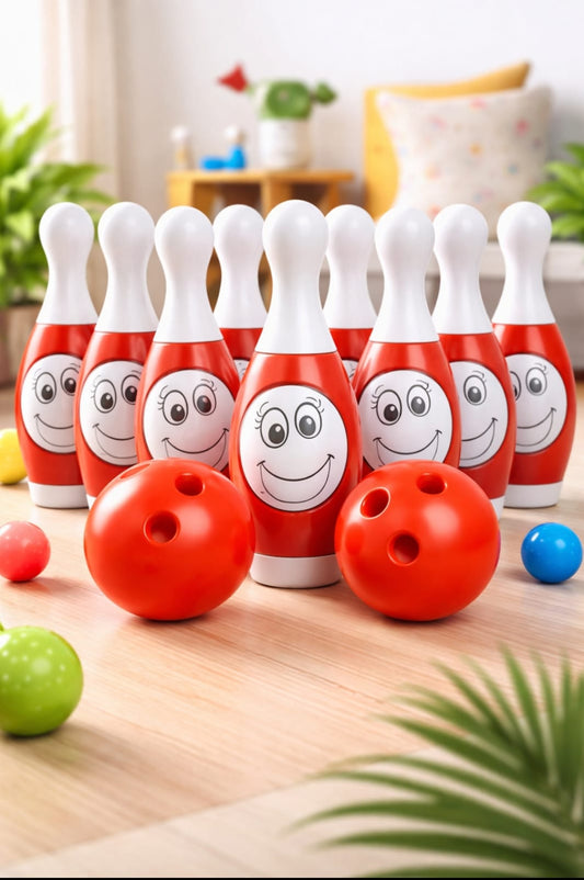 Kids Bowling Play Set (10 Pins + 2 Balls)